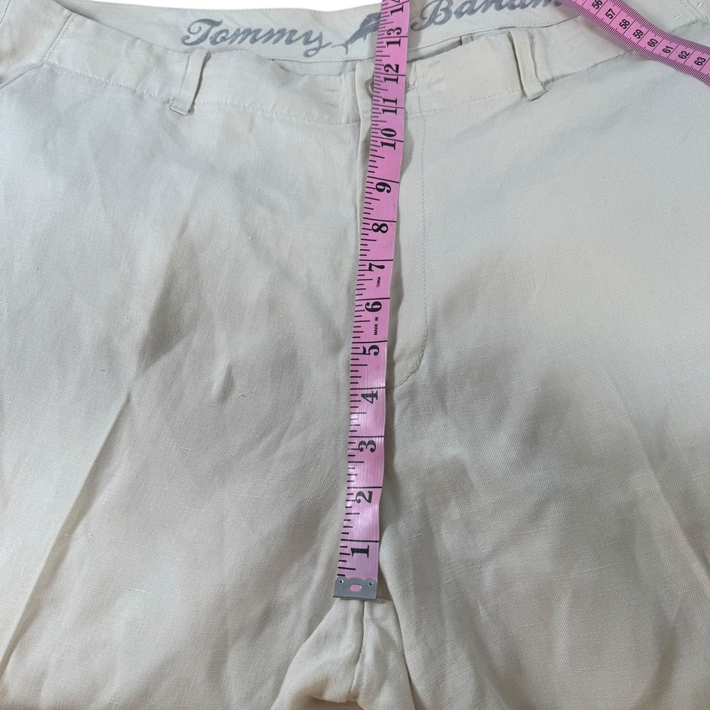 Tommy Bahama Mens 38x32 Beige Linen Silk Blend Relaxed Straight Leg Pants Resort - Picture 5 of 9